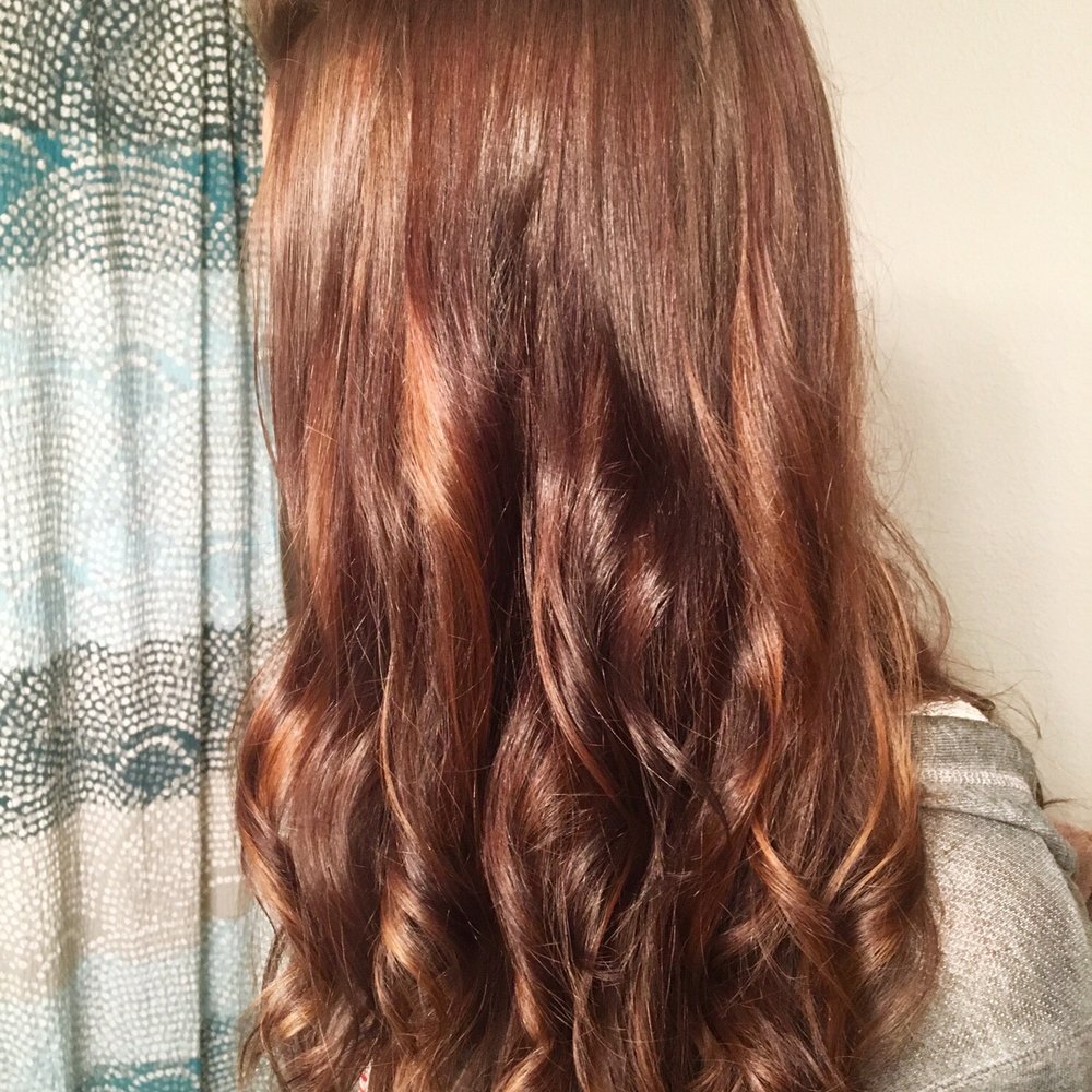 Beauty Box Salon - My natural color as the base with balayage highlights and lowlights and it turned out great! - Makeup Artists Near Me - Glendale, Arizona
