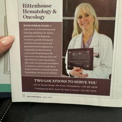Rubin Rene R MD - director of rittenhouse hematology/oncology. has worked in philadelphia for over 39 years. treating blood/cancer in an academic warm settimg