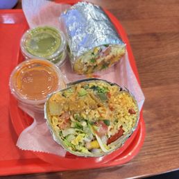 chicken tikka x paneer burrito