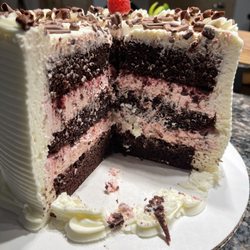 Buttercream Wedding Cakes & Desserts St Paul - Raspberry Chocolate Diva Round Cake