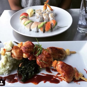Saiko Sushi - Rainbow Roll and Shrimp Tempura. - Sushi Bars Near Me - Coronado, California Saiko Sushi - Rainbow Roll and Shrimp Tempura. - Sushi Bars Near Me - Coronado, California
