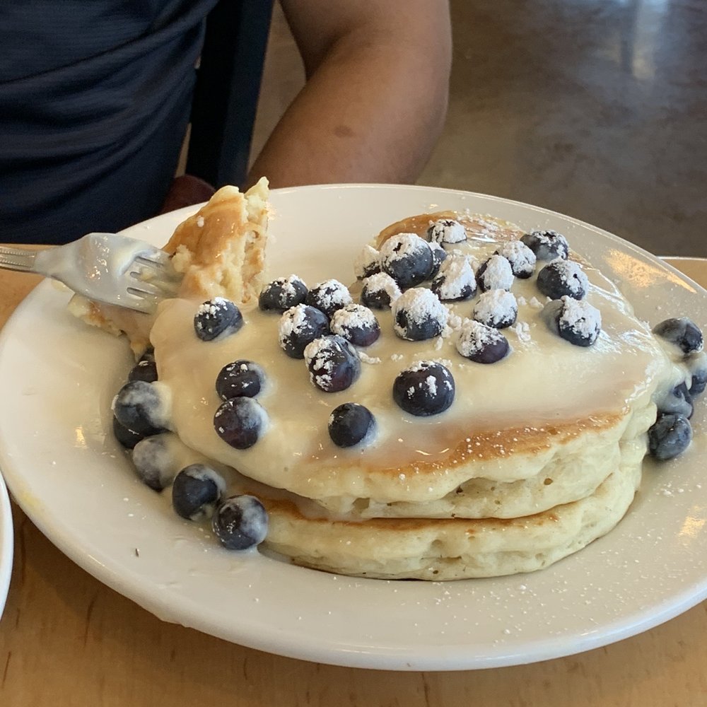 Stacked - Blueberry lemon upgraded pancakes - Breakfast & Brunch Near Me - Oak Lawn, Illinois Stacked - Blueberry lemon upgraded pancakes - Breakfast & Brunch Near Me - Oak Lawn, Illinois
