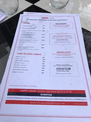 Menu photo 8 Aldo's Buenos Aires, C