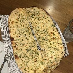 Saffron Indian Cuisine - garlic naan