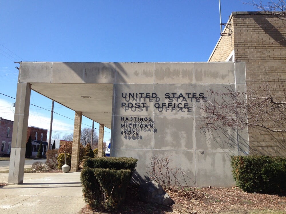 UNITED STATES POSTAL SERVICE 209 W Mill St, Hastings, Michigan Post