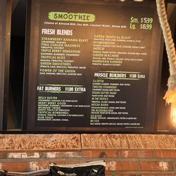 Go Detox Juice Bar Grill - Menu