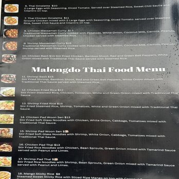 Malongdo Thai Food - Menu - Food Trucks Near Me - San Antonio, Texas Malongdo Thai Food - Menu - Food Trucks Near Me - San Antonio, Texas
