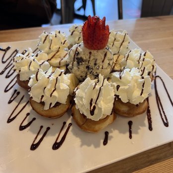 Hide Out Cafe - Banana Nutella waffle - Cafes Near Me - Rowland Heights, California