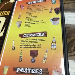 Arandas - Menu 4/16/23