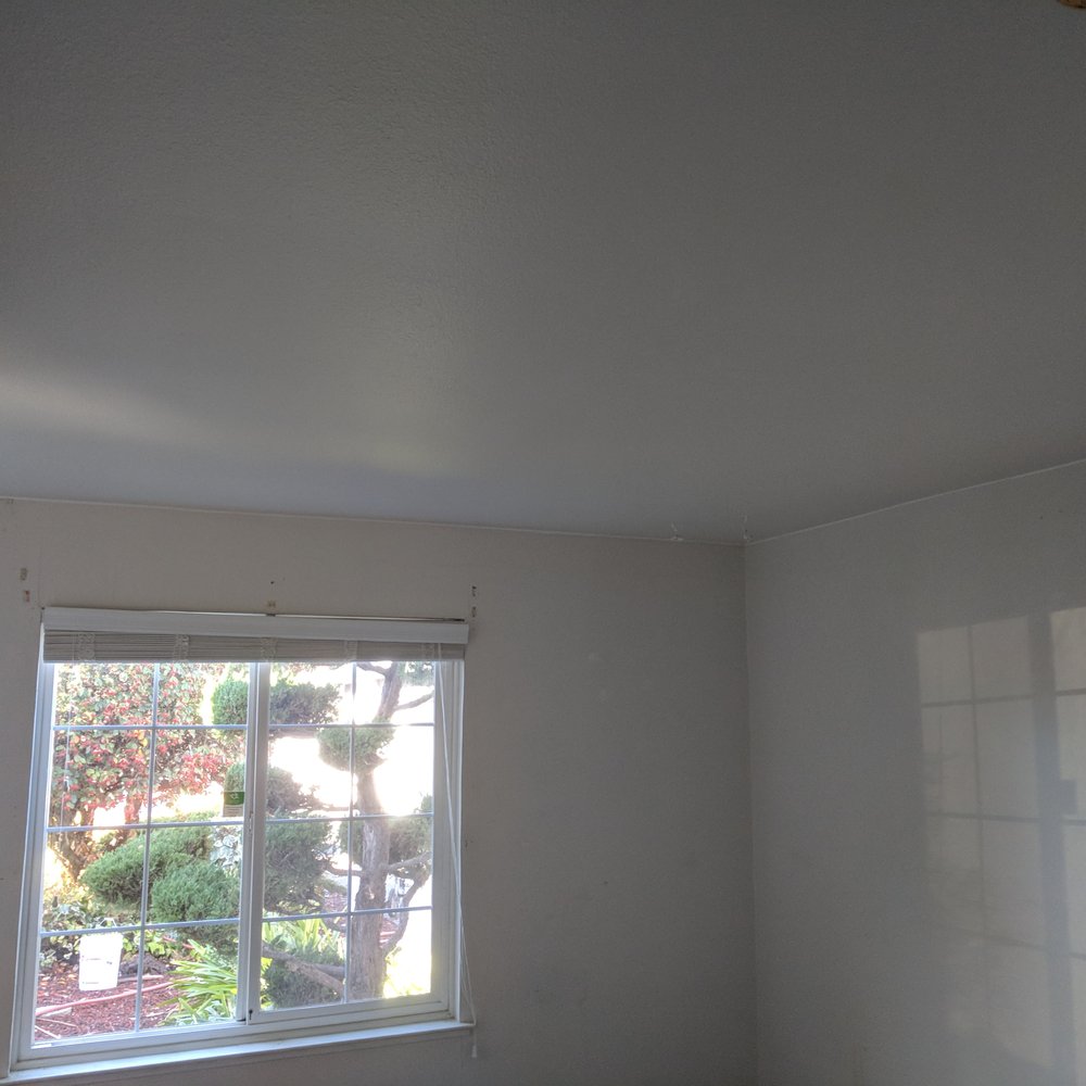 Acoustical Drywall Services - Smooth, textured, primed ceiling after "popcorn" removal - Drywall Installation & Repair Near Me - Pleasanton, California Acoustical Drywall Services - Smooth, textured, primed ceiling after "popcorn" removal - Drywall Installation & Repair Near Me - Pleasanton, California