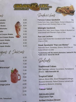 Menu photo 6 Cubans Be Like Restaurant Fort Myers, FL Menu photo 6 Cubans Be Like Restaurant Fort Myers, FL