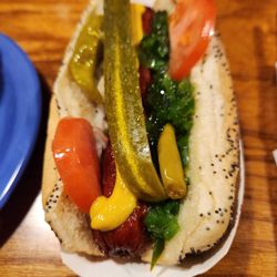 D's Six Pax & Dogz - All beef, sizzle style, Chicago style