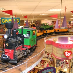 Daniel Department Store - Our famous train set that travels around our toy deparment on the first floor