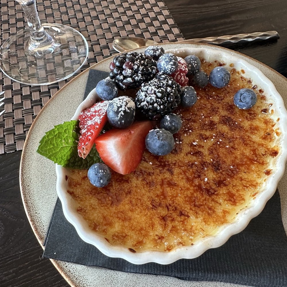 Six Seven Restaurant - Honey & lavender crème brûlée - New American Near Me - Seattle, Washington Six Seven Restaurant - Honey & lavender crème brûlée - New American Near Me - Seattle, Washington