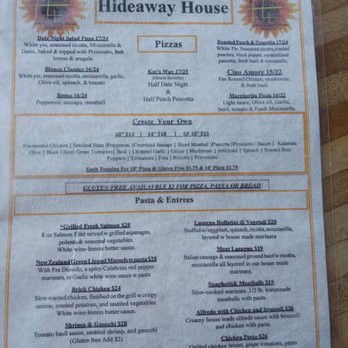 Hideaway House - Pizza and entrees. - Pizza Near Me - Sedona, Arizona