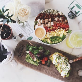 Olive & Thyme - Cobb salad and burrata / avocado sandwich - Sandwiches Near Me - Toluca Lake, California Olive & Thyme - Cobb salad and burrata / avocado sandwich - Sandwiches Near Me - Toluca Lake, California