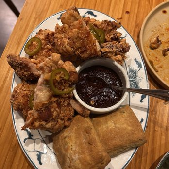 Potluck Club 佰樂 - Fried Salt & Pepper Chicken with Scallion Biscuits - Cantonese Near Me - New York, New York Potluck Club 佰樂 - Fried Salt & Pepper Chicken with Scallion Biscuits - Cantonese Near Me - New York, New York