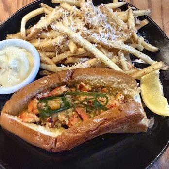 Augustine - Lobster roll with Parmesan truffle fries - American Near Me - Lake Charles, Louisiana