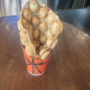 TP Tea - Bacon/Corn Crispy Bubble Waffle - Bubble Tea Near Me - San Jose, California