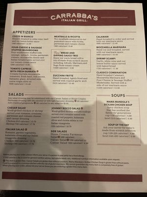 Menu photo 3 Carrabba's Italian Grill Hurst, TX Menu photo 3 Carrabba's Italian Grill Hurst, TX