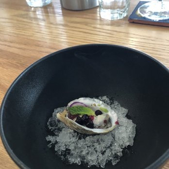 Brutø - Smoked oyster: huckleberry mignonette - Tapas/Small Plates Near Me - Denver, Colorado