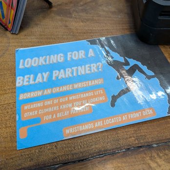 Vertical Hold Rock Climbing Gym - Orange wristbands available for finding belay partners - Rock Climbing Near Me - Poway, California Vertical Hold Rock Climbing Gym - Orange wristbands available for finding belay partners - Rock Climbing Near Me - Poway, California