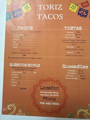 Menu photo 1 Monroe Grill Herndon, VA