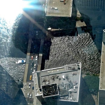 Willis Tower - Looking down through the see-through floor - Landmarks & Historical Buildings Near Me - Chicago, Illinois