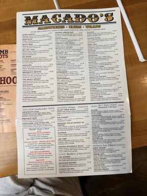 Menu photo 1 Macado's Marion, VA Menu photo 1 Macado's Marion, VA