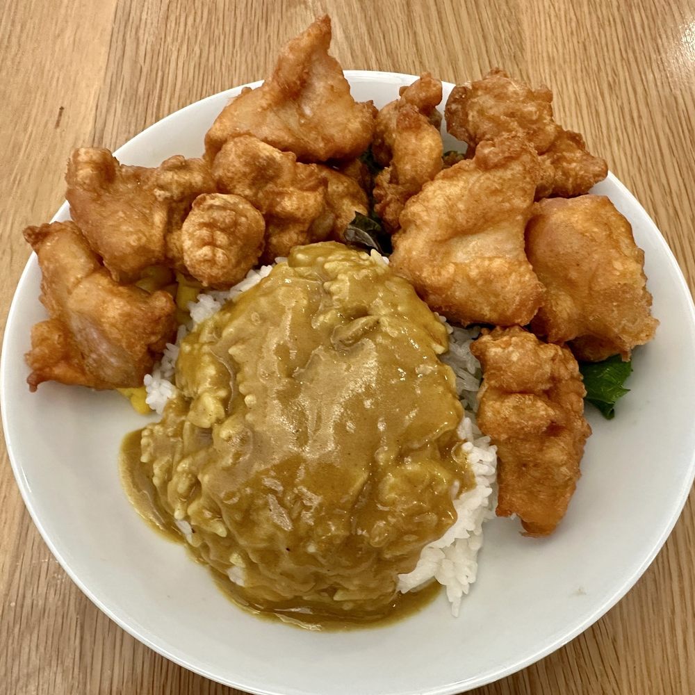 Kinoko Ramen - Karaage Rice Bowl - Marinated chicken fried and served with rice. Topped with sauce, spicy mayo on the side. (Apr 2026) - Ramen Near Me - Morrisville, North Carolina Kinoko Ramen - Karaage Rice Bowl - Marinated chicken fried and served with rice. Topped with sauce, spicy mayo on the side. (Apr 2026) - Ramen Near Me - Morrisville, North Carolina