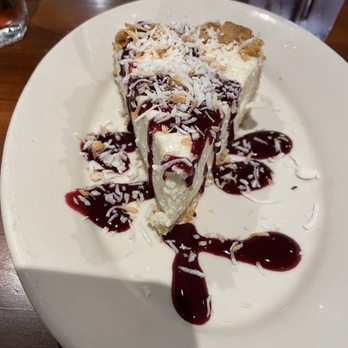 Coconuts - Coconut and raspberry cheesecake - Seafood Near Me - Fort Lauderdale, Florida