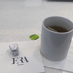 Green tea with delicious brownies Green tea with delicious brownies