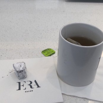 ERA Salon - Green tea with delicious brownies - Hair Salons Near Me - Dallas, Texas ERA Salon - Green tea with delicious brownies - Hair Salons Near Me - Dallas, Texas