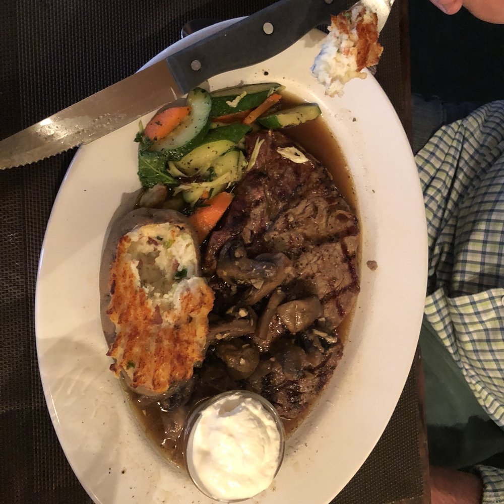 Eureka Sea Grill - Rib Eye with twice baked potato - Seafood Near Me - Eureka, California
