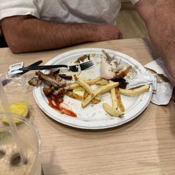 Was... chicken and salad with fries lol