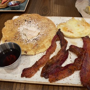 First Watch - Carrot and pecan pancake with smoked bacon - Breakfast & Brunch Near Me - Greensboro, North Carolina First Watch - Carrot and pecan pancake with smoked bacon - Breakfast & Brunch Near Me - Greensboro, North Carolina