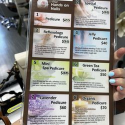 Hands On Nails - Pedicure & foot massage prices