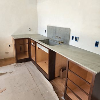 Reseal Marble - unfinished kitchen countertop and cabinets - General Contractors Near Me Reseal Marble - unfinished kitchen countertop and cabinets - General Contractors Near Me