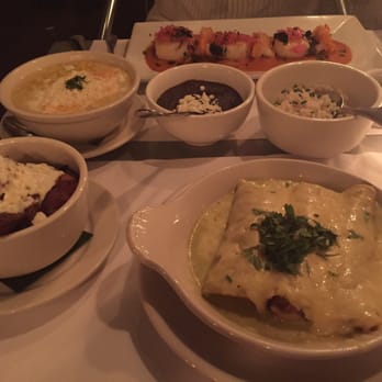 Fonda Park Slope - Shrimp and scallops, rice and black beans, enchilada suizas, plantains and corn sides - Mexican Near Me - Brooklyn, New York Fonda Park Slope - Shrimp and scallops, rice and black beans, enchilada suizas, plantains and corn sides - Mexican Near Me - Brooklyn, New York