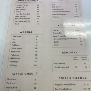 The Nailbox - Pricing detail list - Waxing Near Me - Lomita, California The Nailbox - Pricing detail list - Waxing Near Me - Lomita, California