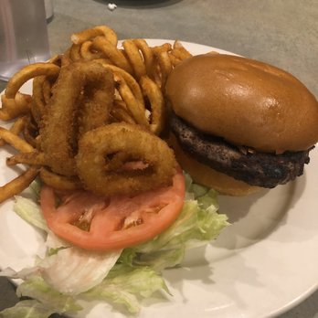 Page Plaza Restaurant - Burger and Spicy Curly Fries - American Near Me - Staten Island, New York