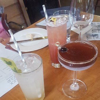 Duck Soup - some delicious drinks: a cherry bomb at 12, a Manhattan at 3, and a ginger mocktail at 5. All were fantastic and well balanced. - New American Near Me - Friday Harbor, Washington Duck Soup - some delicious drinks: a cherry bomb at 12, a Manhattan at 3, and a ginger mocktail at 5. All were fantastic and well balanced. - New American Near Me - Friday Harbor, Washington