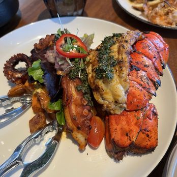 Limón - Pulpo and grilled lobster tail - Peruvian Near Me - Mountain View, California Limón - Pulpo and grilled lobster tail - Peruvian Near Me - Mountain View, California