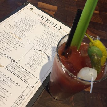 The Henry - Bloody Mary with chili Vertie Vodka - New American Near Me - Phoenix, Arizona The Henry - Bloody Mary with chili Vertie Vodka - New American Near Me - Phoenix, Arizona