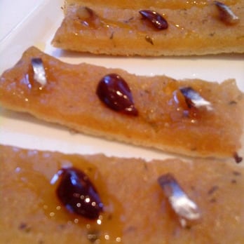 La Petite Maison - onion tart with anchovies - French Near Me - London, XGL