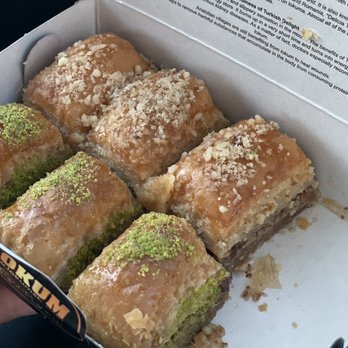 LOKUM - Pistachio baklava with green & Classic almond baklava - delicious! - Coffee & Tea Near Me - Santa Barbara, California LOKUM - Pistachio baklava with green & Classic almond baklava - delicious! - Coffee & Tea Near Me - Santa Barbara, California