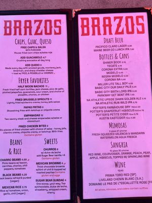 Menu photo 1 Brazos Taco Bar Charlottesville, VA Menu photo 1 Brazos Taco Bar Charlottesville, VA