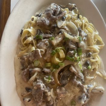 Bravo Restaurant - Steak, mushrooms, onions on freshly made pasta. 4/5 great portion and taste. - Italian Near Me - Aiea, Hawaii Bravo Restaurant - Steak, mushrooms, onions on freshly made pasta. 4/5 great portion and taste. - Italian Near Me - Aiea, Hawaii