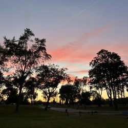 Marysville City Park - Beautiful sunset in the park