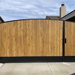 Fortress Fence Company - Custom Double Gate Fabricated and Installed by Fortress Fence Company
